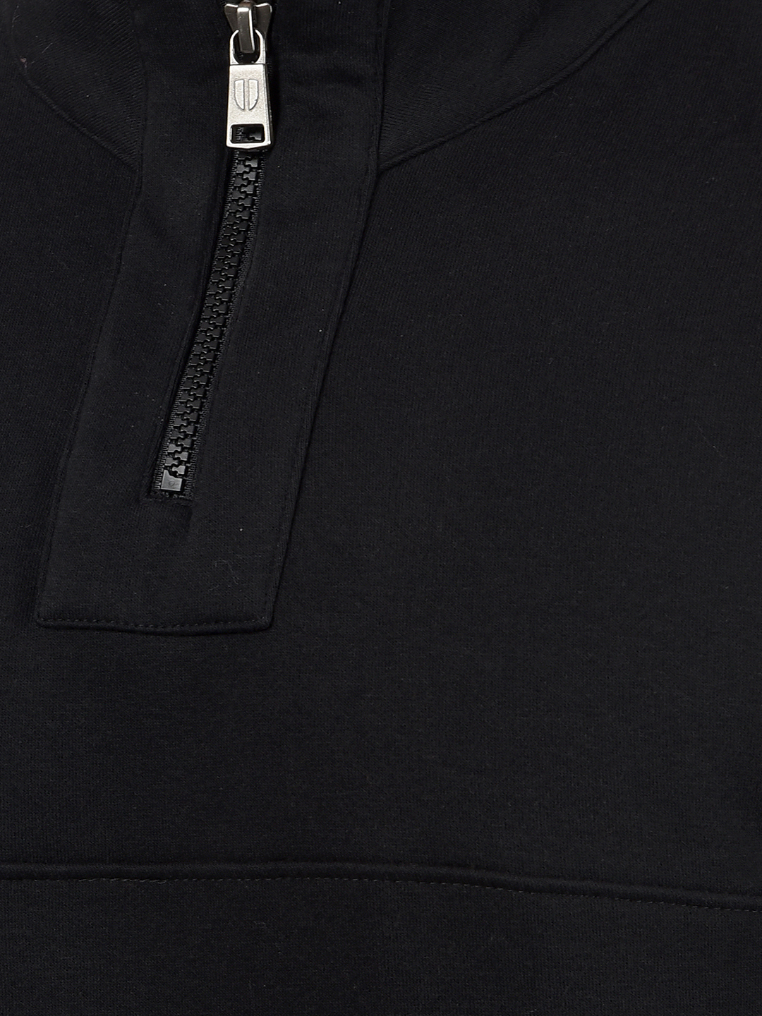 Numero Uno Men Black Mock Neck Sweatshirts